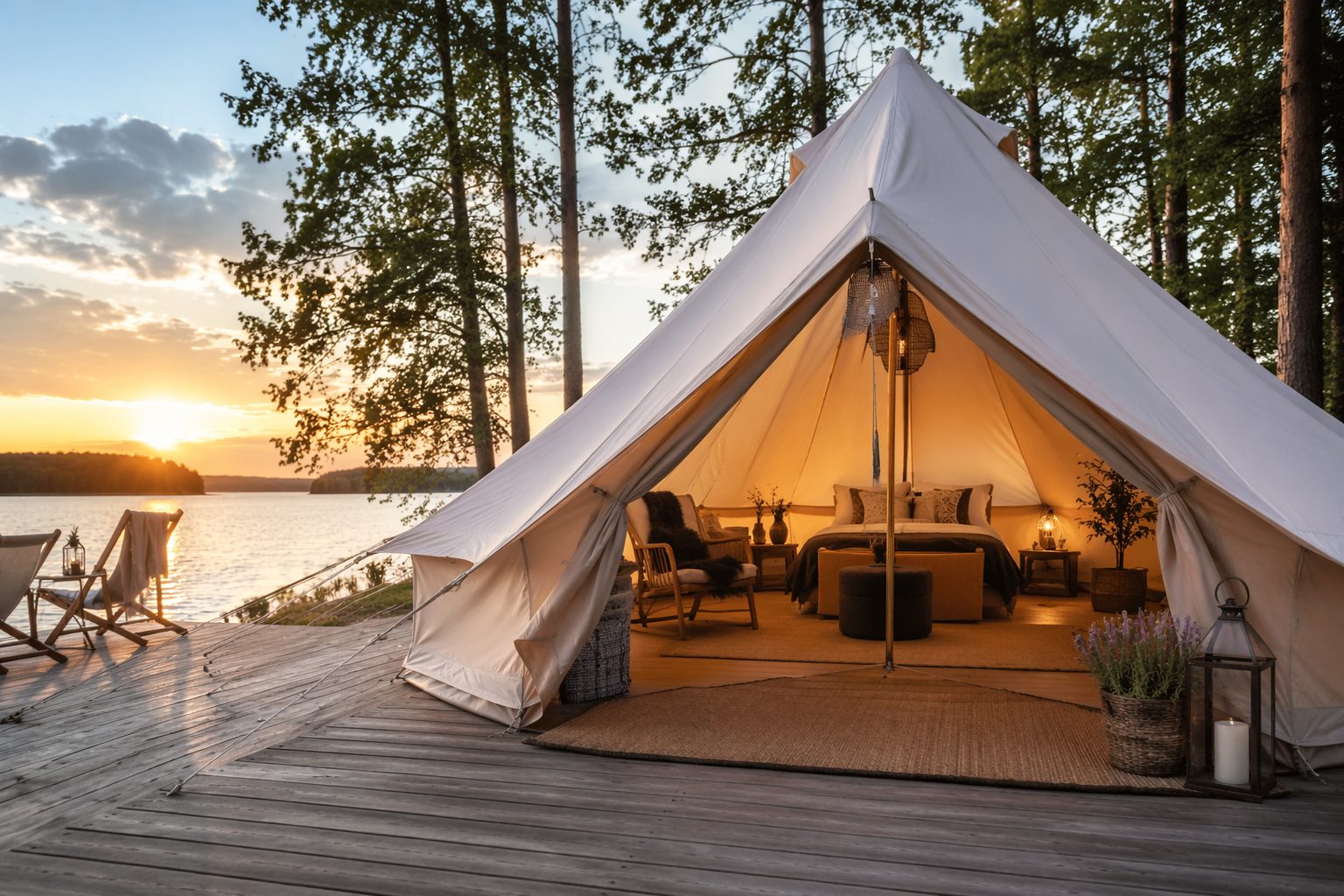 Glamping tent eco resort Finland